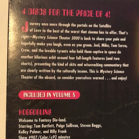 Mystery Science Theater 3000 Collection, Vol 8, 4-Disc DVD Box Set - Picture 5 of 15